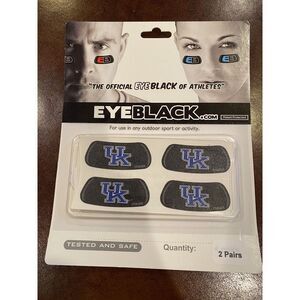 2 Pair Kentucky Wildcats Block Logo eye black Football Uniform New NCAA Fan Gear